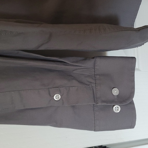 Grey Button-up Shirt Men - Picture 3 of 5